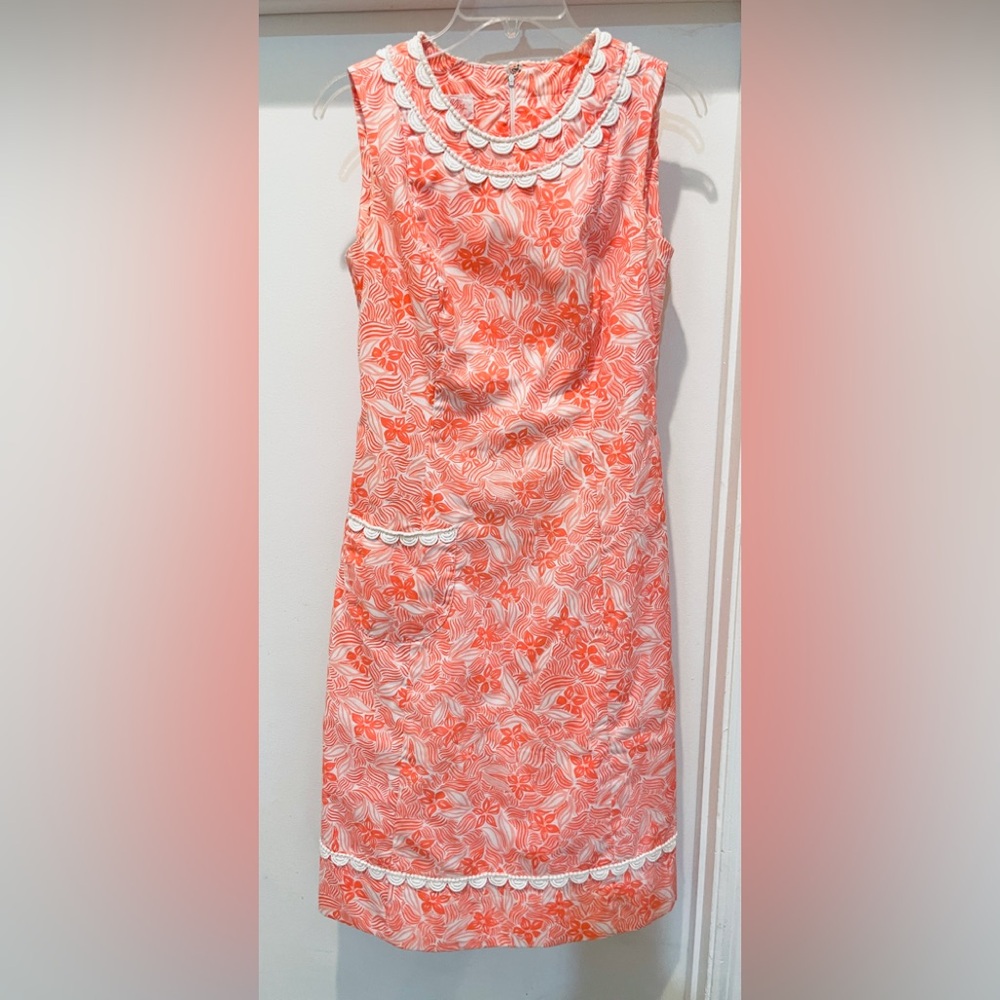 Vintage 60s The Lilly Coral Floral Shift Dress Lilly Pulitzer